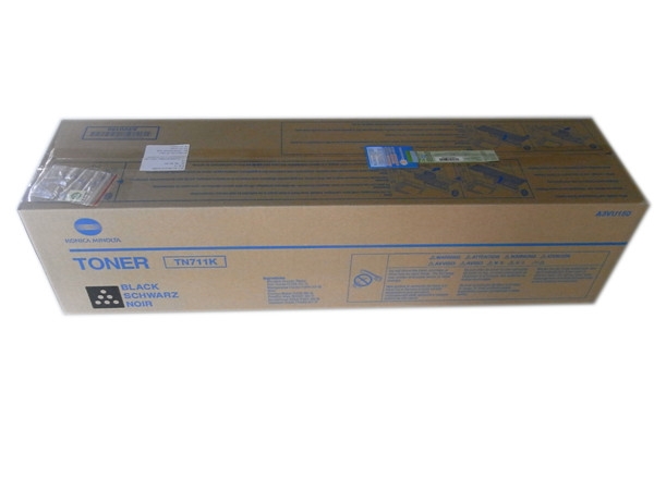 原裝正品柯尼卡美能達(dá)C654e彩機(jī)黑色粉筒TN711K碳粉盒特價包郵