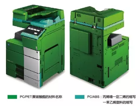 70%主機(jī)材料采用再生PC/ABS和生物塑料